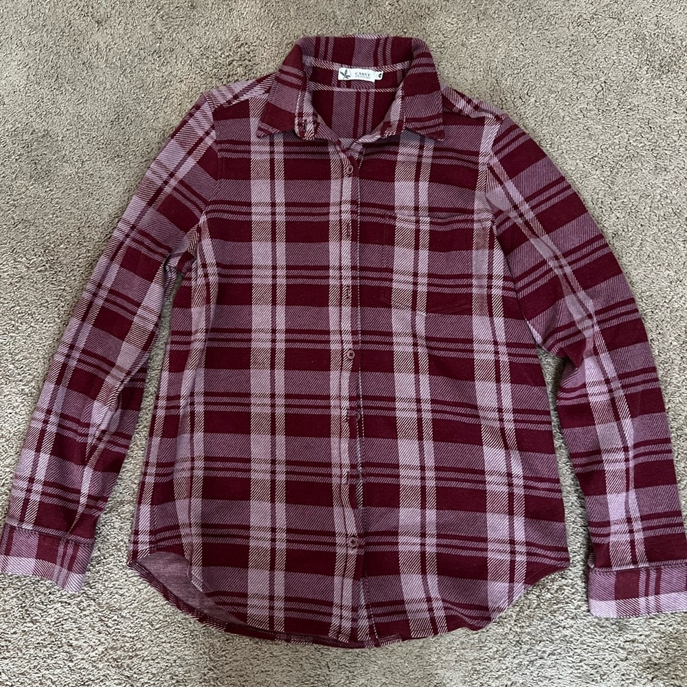 Carve Design Flannel Button-Up Shirt
